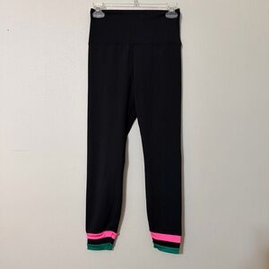 Beach Riot Sport Asher Size Medium High Rise Legging Black Pink Green M